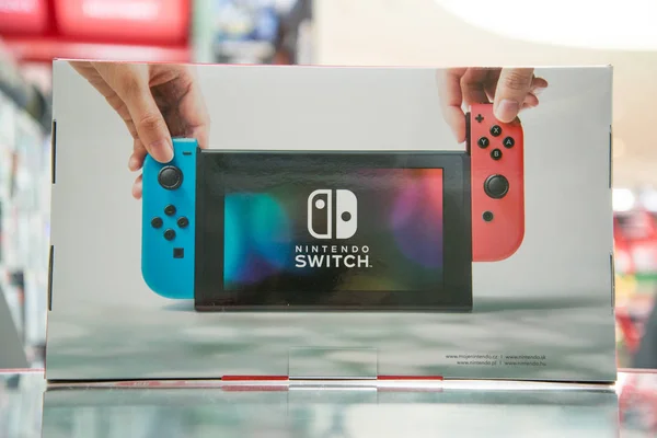Herní konzole Nintendo Switch — Stock fotografie