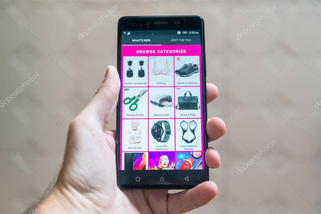 Nitra, Slovakia, March 20, 2017: Aliexpress application logo on smartphone