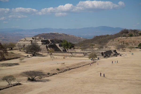 Monte Alban Arkeolojik Sit — Stok fotoğraf