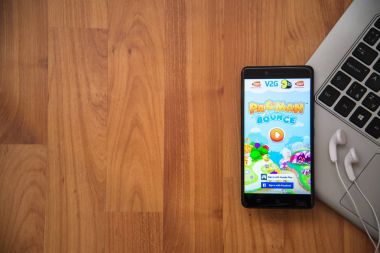 Pac Man sıçrama uygulama smartphone cep telefonu ile
