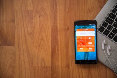 EasyJet uygulama smartphone cep telefonu ile