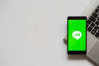 Smartphone ekranda satır