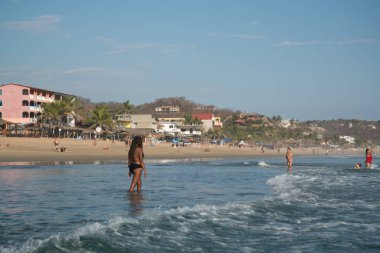 Playa Zipolite Puerto Escondido, Meksika 'da