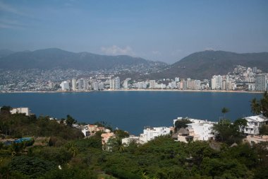 View on the Acapulco de Juarez city in Mexico clipart