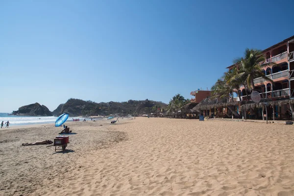 Playa Zipolite en Veracruz, México — Foto de Stock