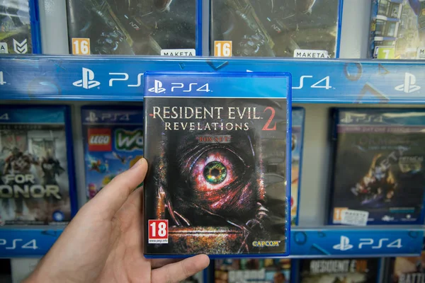 Resident Evil Revelations 2 videogame on Sony Playstation 4 — Stock Photo, Image