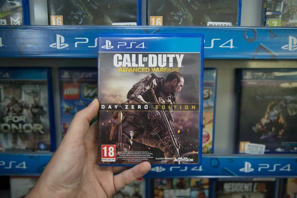 Call of Duty Advanced Warfare Videospiel auf Sony Playstation 4 — Stockfoto