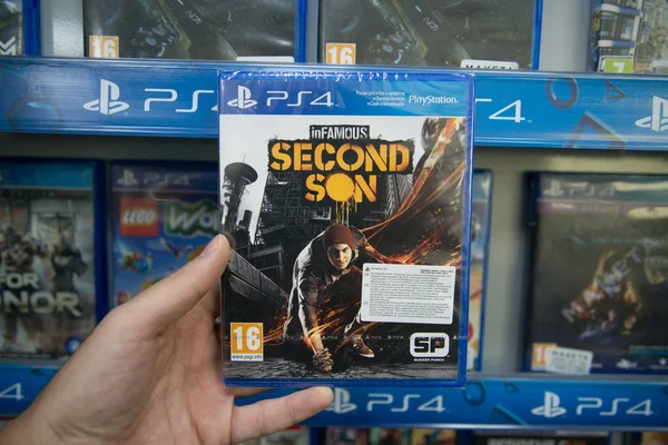 Infamous Second Son videogame on Sony Playstation 4 — Stock Photo, Image