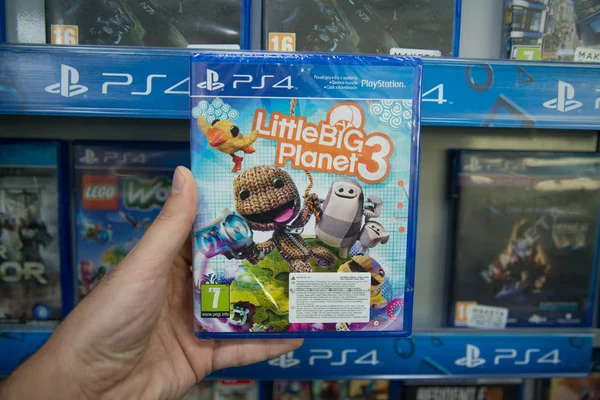 Little Big Planet 3 videojuego en Sony Playstation 4 — Foto de Stock