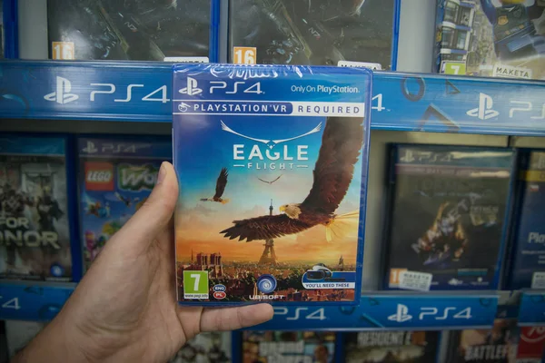 Eagle vuelo VR videojuego en Sony Playstation 4 — Foto de Stock