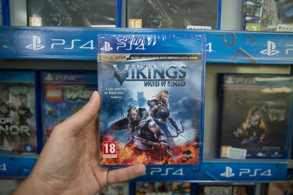 Vikings Wolves of Midgard videojuego en Sony Playstation 4 — Foto de Stock