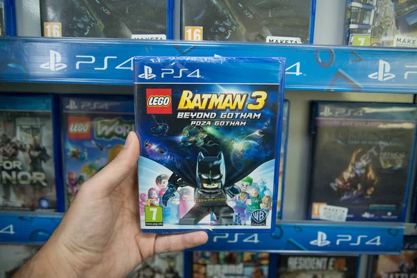 Lego Batman 3 videojuego en Sony Playstation 4 — Foto de Stock