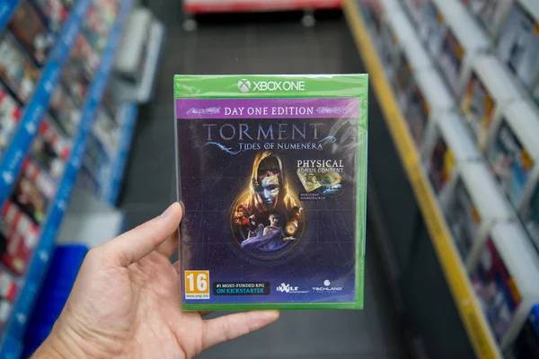 Torment: Tides of Numenera videogame on Microsoft XBOX One — Stock Photo, Image