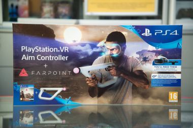 PlayStation Vr amaç denetleyicisiyle Farpoint video oyunu
