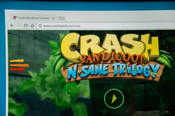 Crash Bandicoot n sane Trilogie — Stockfoto