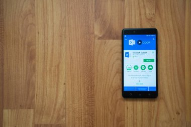 Microsoft outlook uygulamasını smartphone cep telefonu ile