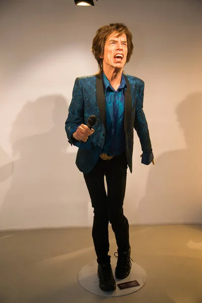 Mick Jagger in Grevin museum of the wax figures in Prague. — Stock Photo, Image