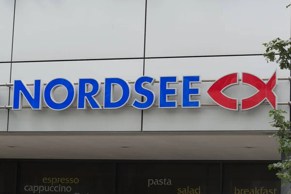 Logotipo de Nordsee mart en Praga — Foto de Stock