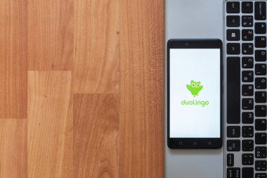 Duolingo akıllı telefon ekranında