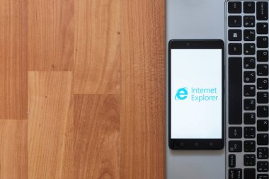 Internet explorer smartphone ekranında