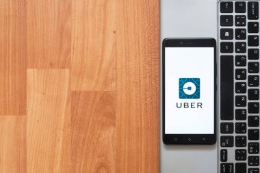 Uber smartphone ekranında