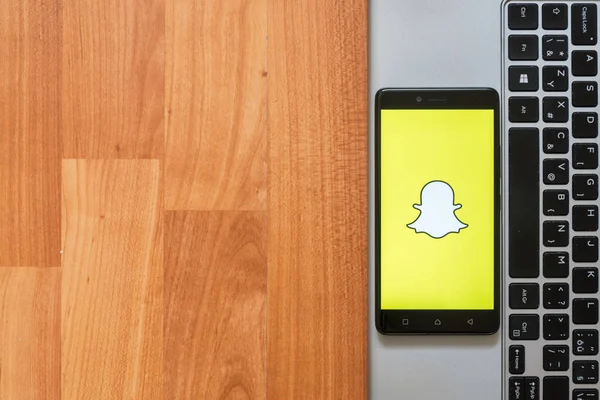 Snapchat akıllı telefon ekranında