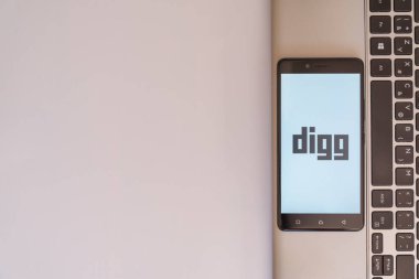 Smartphone logosuna Digg