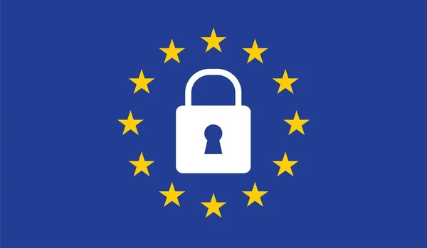 Nařízení o ochraně údajů obecné (Gdpr) — Stockový vektor