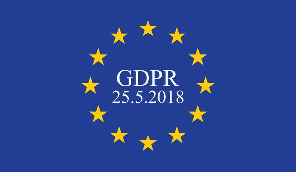 Genel veri koruma Yönetmeliği (Gdpr) — Stok Vektör