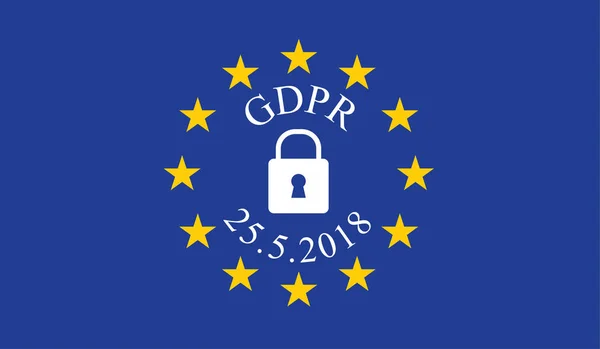 Nařízení o ochraně údajů obecné (Gdpr) — Stockový vektor