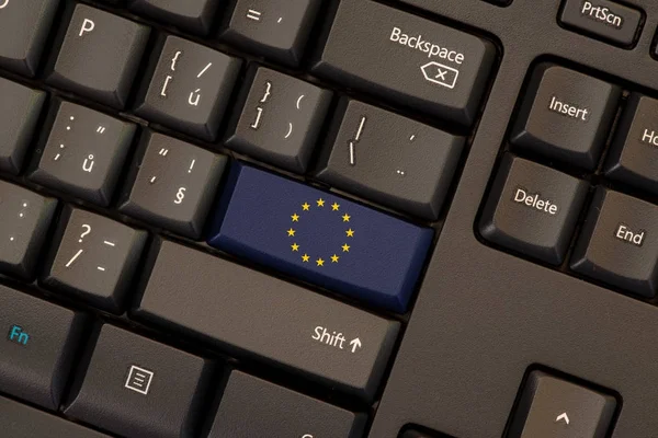 Klavye üzerinde Avrupa Birliği bayrağı