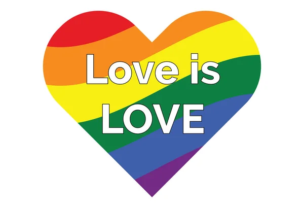 Символическое сердце гея-ЛГБТ — стоковый вектор