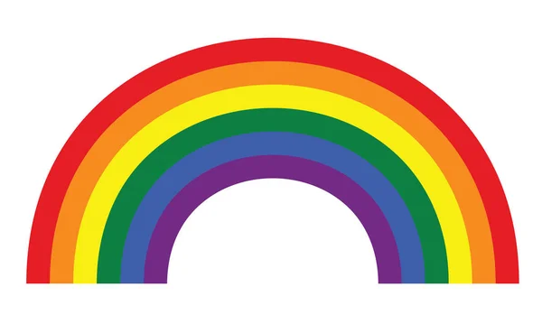 ЛГБТ-гей-символ радуги — стоковый вектор