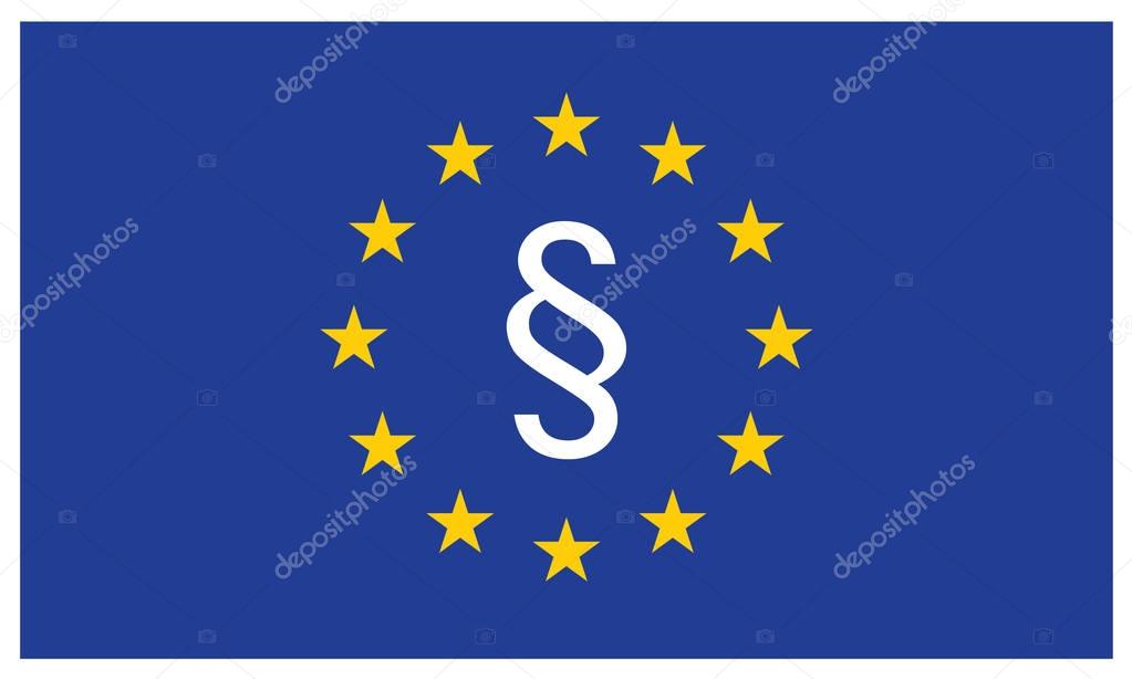 Paragraph in European union flag