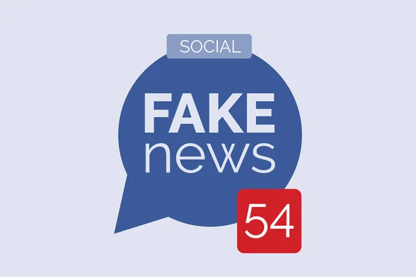 Fake News Sprechblase — Stockvektor