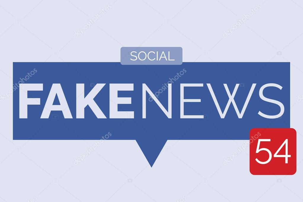 Fake news speech bubble