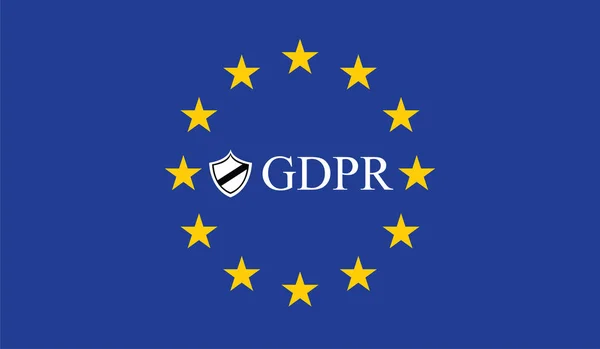 Regolamento generale sulla protezione dei dati (GDPR) ) — Vettoriale Stock