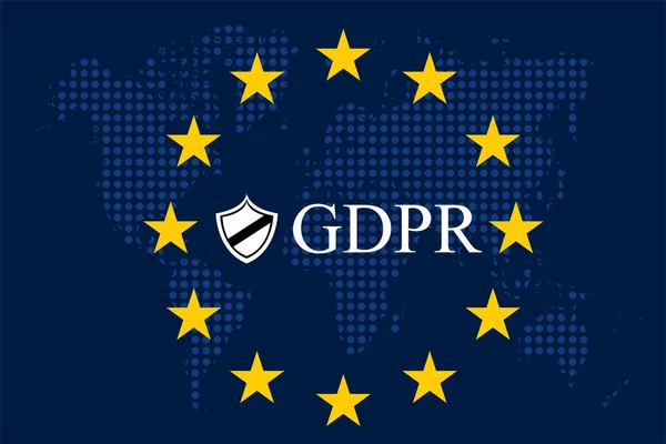 Nařízení o ochraně údajů obecné (Gdpr) — Stockový vektor