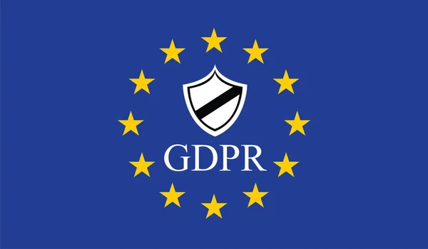 Regolamento generale sulla protezione dei dati (GDPR) ) — Vettoriale Stock