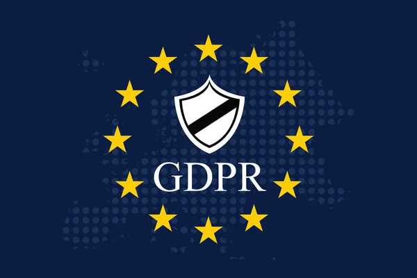 Genel veri koruma Yönetmeliği (Gdpr) — Stok Vektör