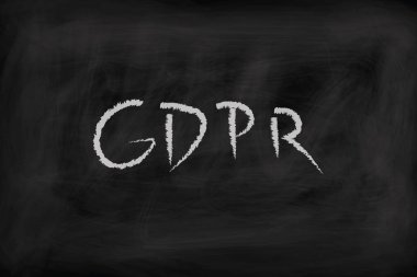 Genel veri koruma Yönetmeliği (Gdpr) yazı tahtası