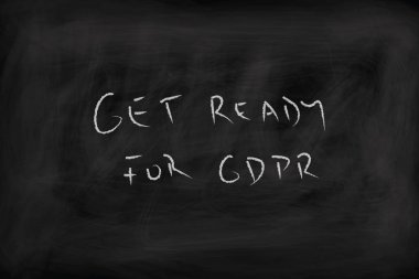 Genel veri koruma Yönetmeliği (Gdpr) yazı tahtası