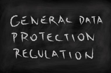 Genel veri koruma Yönetmeliği (Gdpr) yazı tahtası