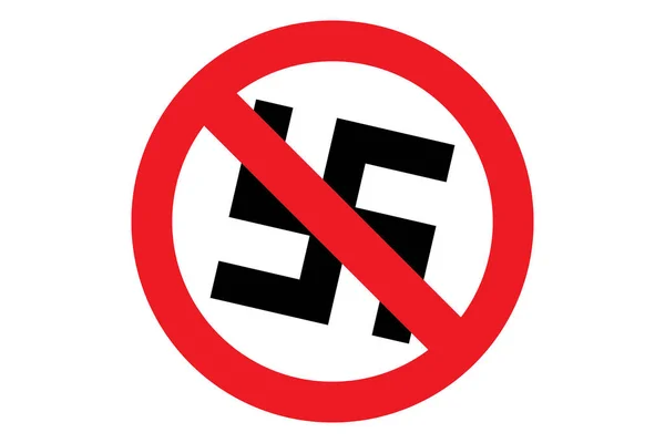 Ningún Vector Símbolo Fascista — Archivo Imágenes Vectoriales