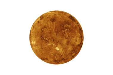 Planet Venus isolated on white. Elements of this image are furnished by NASA clipart