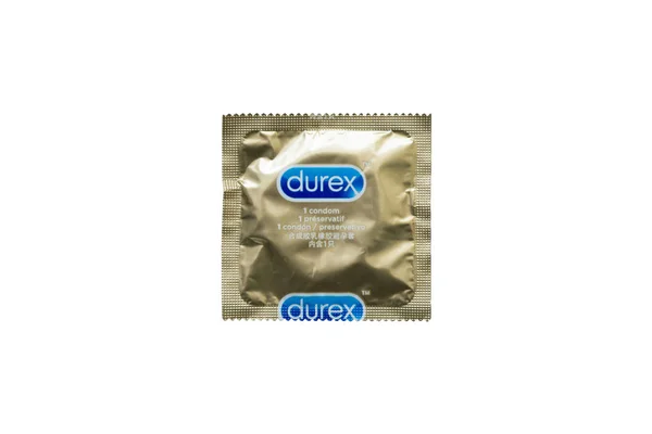 Nitra January 2018 Durex Condom Isolated White Durex Trademarked Name — Stock Photo, Image