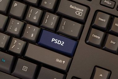 Ödeme hizmetleri yönergesi 2 (Psd2) klavye düğme