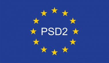 Ödeme hizmetleri yönergesi 2 (Psd2) Avrupa Birliği bayrağı