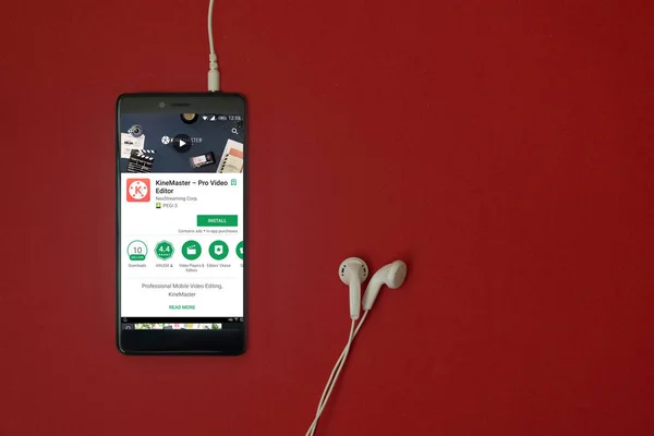 Los Angeles Ocak 2018 Smartphone Ile Google Oyun Pro Video — Stok fotoğraf