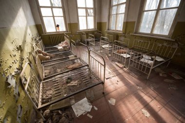 Kindergarten in Chernobyl exclusion zone, Ukraine clipart